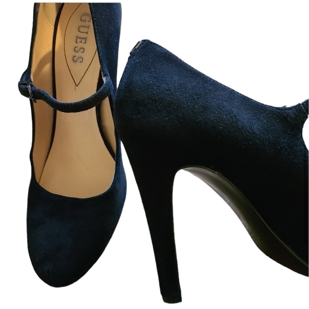 Guess Black 4 & 1/2" Pump Heels SZ 9.5 M - Picture 2 of 6